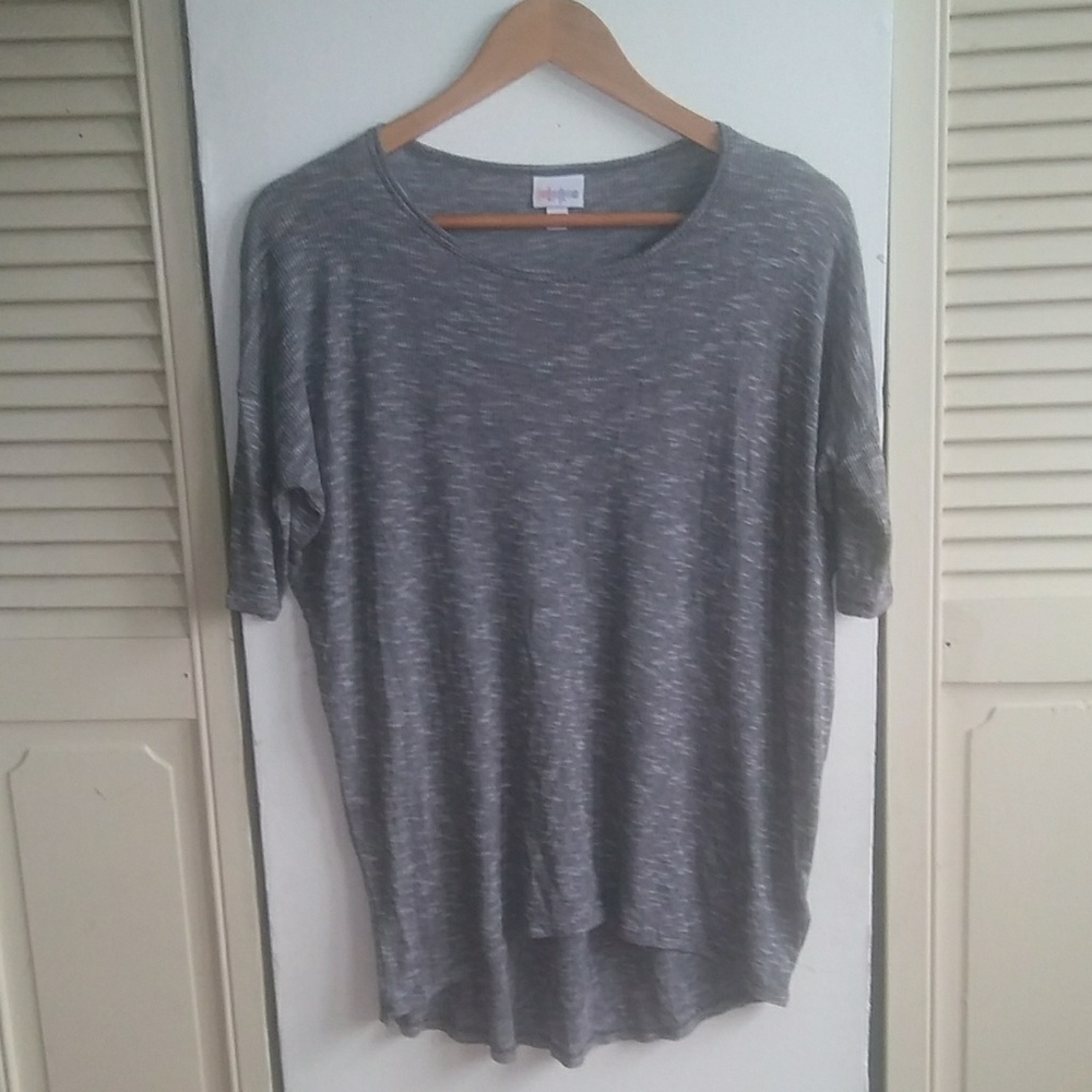LuLaRoe Heather Gray Top Sz XXS